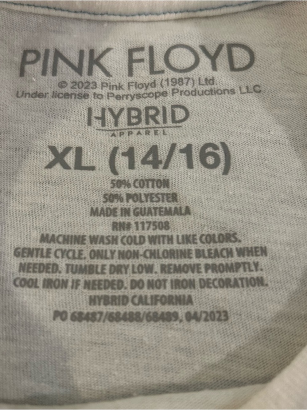 Pink Floyd Avalon Ballroom Graphic Tee Girls 14/16 XL - Picture 11 of 15